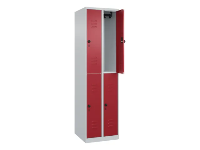 dubbeldekse locker,HxBxD 1850x500x500mm,2x2vak.,vak B 250mm