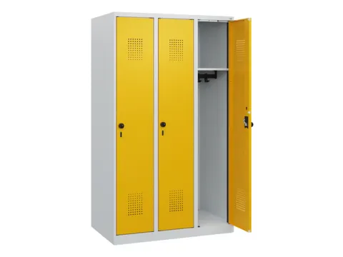 schoollocker,HxBxD 1530x900x500mm,3vak,vak B 300mm,draaigrendel