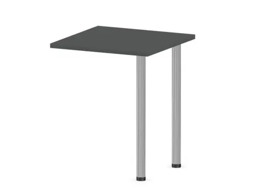 aanbouwtafel,i.h.v.,HxBxD 720-840x600x600mm,MS-donkergrijs