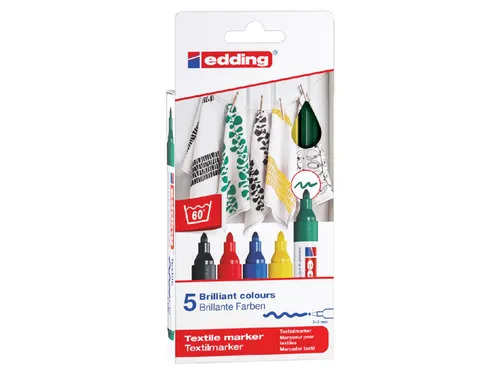 Viltstift edding 4500 textiel rond 2-3mm basis assorti