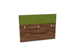 baliepaneel bureau aanbouw achter NP-tiepolo nut BN7048-groen 1600mm