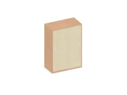 Schuifdeurkast 1150x800x430mm Romp Beuken Decor Front Esdoorn