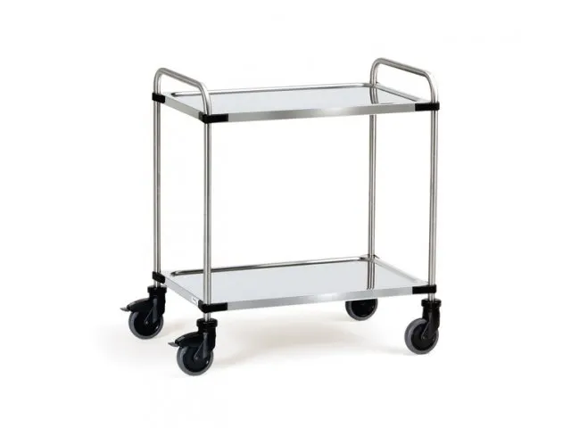 Roestvrijstalen Wagens 5017 120kg 1000x600mm 2 Etages