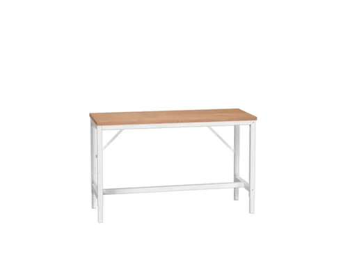 werkbank,HxBxD 780-930x1500x600mm,multiplexblad,4voeten,RAL7035