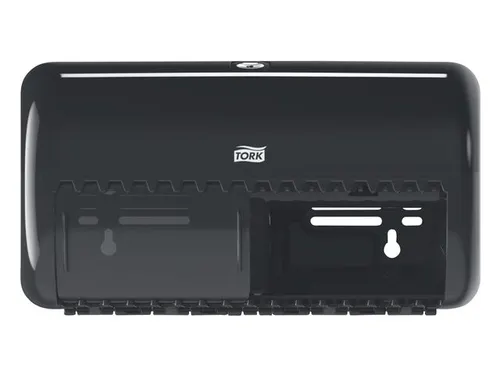 Tork 557008 T4 Toiletpapier Dispenser Elevation Twin Zwart