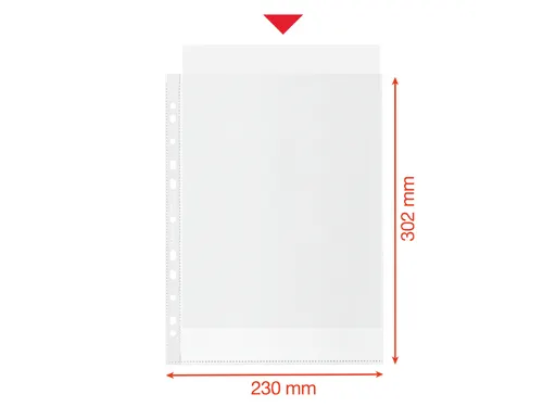Showtas Esselte recycle PP A4 100µ 11-gaats 50 stuks