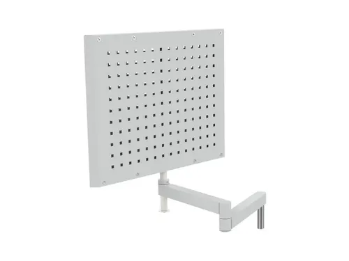 geperforeerde/sleufplaat,v. montagetafel,HxBxD 500x600x40mm,draaibaar