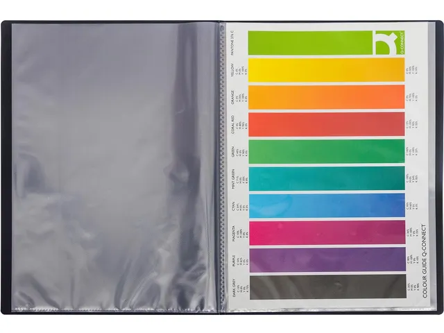 protège-documents, A4, 20 pochettes, noir