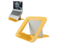 Leitz Cosy Ergo aanpasbare laptopstand warm geel
