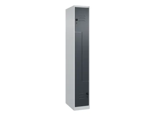 Z-garderobekast,HxBxD 1850x300x500mm,vak B 150/300mm,draaigrendel
