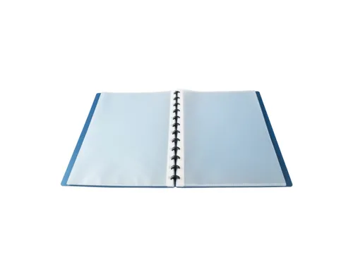 Showalbum PP ring 30 tas A4 blauw metal