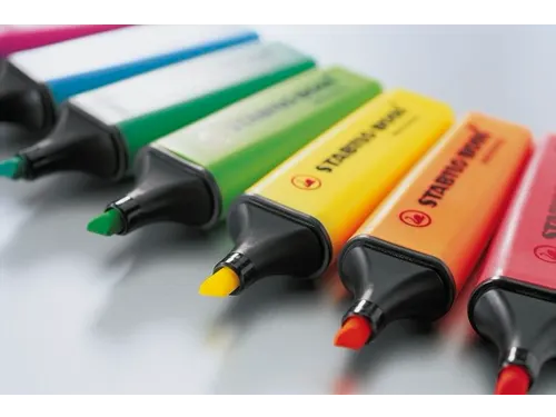Markeerstift STABILO BOSS Original 70/10 assorti 4 kleuren 10 Stuks