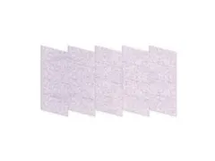 Akoestische PET-vilt Parallellogram tegels lichtgrijs 30x25cm 22 stuks