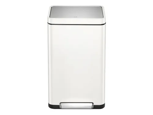 X-Cube pedaalemmer 30 Liter Wit Mat RVS