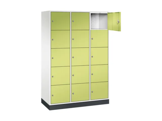 grootvolume-lockersysteem,HxBxD 1950x1220x500mm,3x5vakken,cil.-slot