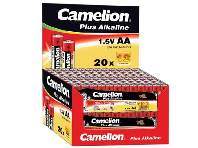 Display (20X12ST.) Met Alkaline-Batterijen AA/LR6 1.5V-2800mA