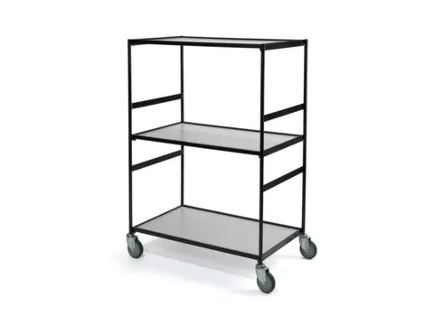 etagewagen,draagverm. 300kg,3etage(s),laadvl. LxB 800x600mm,houtetage