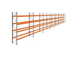 palletstelling,basis+7xaanbouw,HxBxD 4620x29700x1100mm,vakl. 3400kg