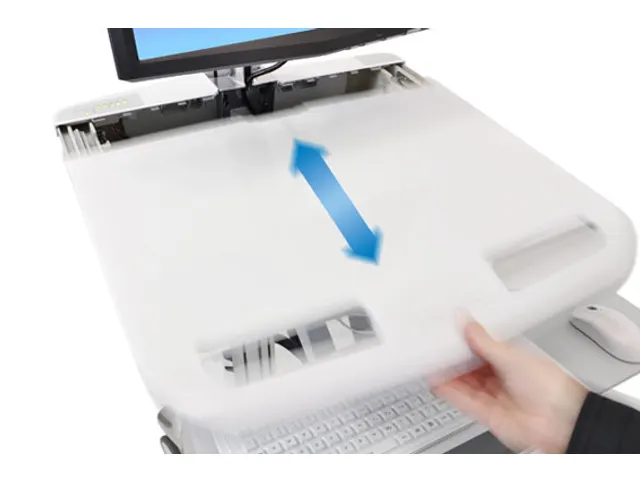 Ergotron SV44-1211-C multimediawagen & -steun Aluminium Grijs Wit