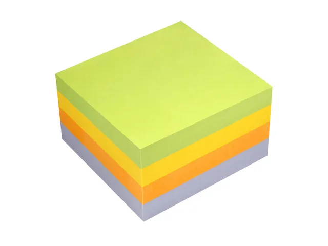 Bloc-mémos 75x75mm Spring assorti Spring bloc de 400 feuillets