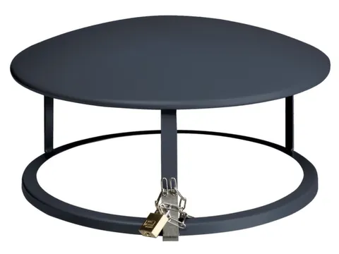 Overkapping Voor Zandasbak Ø 440Mm Verzinkt Ral7024