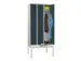 Armoire vestiaire avec banc,RAL7035,face avant RAL7016