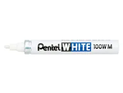 Viltstift Pentel 100W rond 2.2mm wit