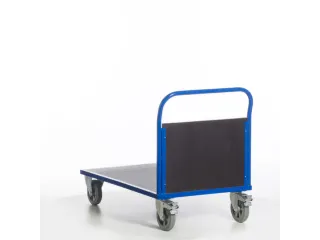 Platformwagen 1000kg Laadvlak Lxb 1200x800mm 1 Kopwand Ral 5010 - 9