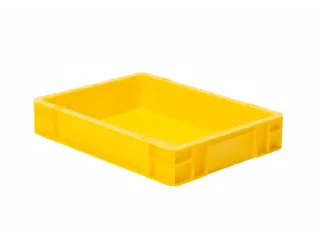 Euronorm-stapelbak 7l 75x400x300mm Wanden/bodem Gesloten Geel - 1