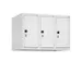 opzetkast,v. locker,3vak.,vak B 250mm,HxBxD 500x750x500mm,vleugeldeur