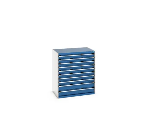 ladekast HxBxD 1200x1050x750mm 10laden RAL7035 front RAL5010