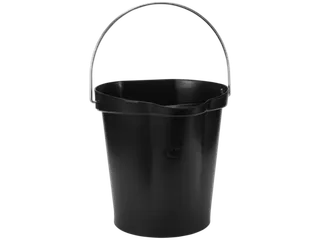 Hygiene 5686-9 emmer 12 liter zwart maatverdeling en schenktuit - 1