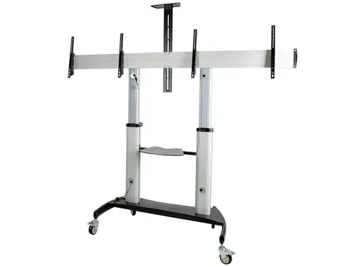 Dual TV Standaard op Wielen voor 37-60 Inch VESA TV's