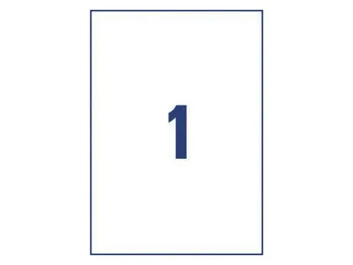 Etiket Avery DP001-100 210x297mm Kopieren wit 100 Stuks