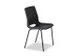 Chaise Coque plastique 4 pieds noir Assise PP Charbon