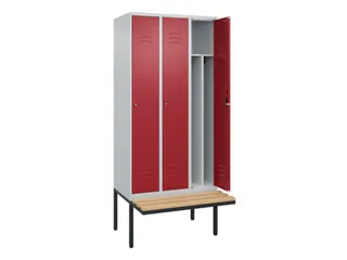 locker voor scheiding van kleding,HxBxD 2120x900x815mm,3vak - 2