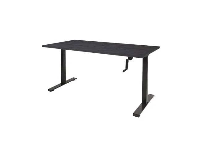 Dextro Slinger Bureau Zit-sta T-poot 120x80 houtprint schaduw 25mm alu