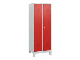 schoollocker,HxBxD 1630x600x500mm,2vak,vak B 300mm,cil.-slot,voeten - 2