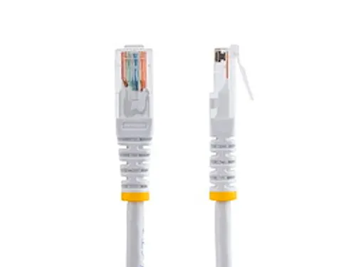 15m Cat5e Gegoten RJ45 UTP Netwerkkabel wit