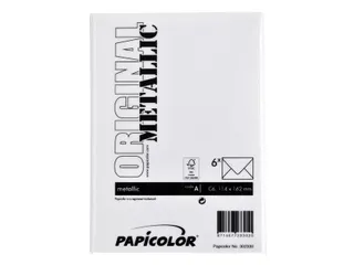 Envelop Papicolor C6 114x162mm metallic parelwit pak à 6 stuks - 3