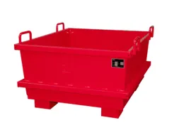 Universele Stortgoedbak Rood Heftruck En Kraantraverse 680x1040x1200mm
