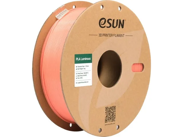 eSUN 3D printer Filament ePLA-Luminous 1,75mm Oranje 1kg