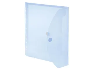 Foldersys Enveloptas Velcro Sluiting A4 Geperforeerd 11-gaats Blauw - 2