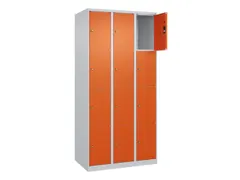 lockerkast,HxBxD 1850x900x500mm,3x4vakken,vak B 300mm,cil.-slot
