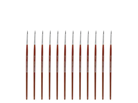 Penseel Kangaro Serie 120 rond Nr. 3/0 geitenhaar doos 12 stuks