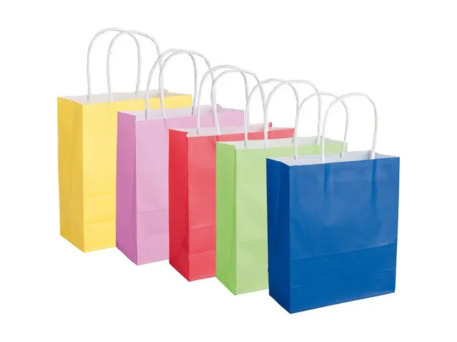 Folia Papieren Kraftzak 12x15cm geassorteerde kleuren 10 stuks