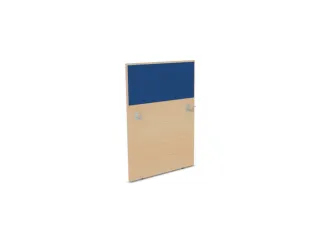 baliepaneel,v. bureau,aanbouw links,B 800mm,NE-esdoorn,BN6016-blauw - 1
