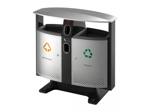 Buitenafvalbak afvalscheiding-batterijen