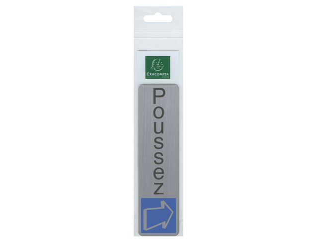Plaque adhésive Poussez FR | DeurbordShop.be