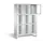 lockerkast 1850x1200x500mm 3x3 vakken Cilinderslot Poten, RAL7035
